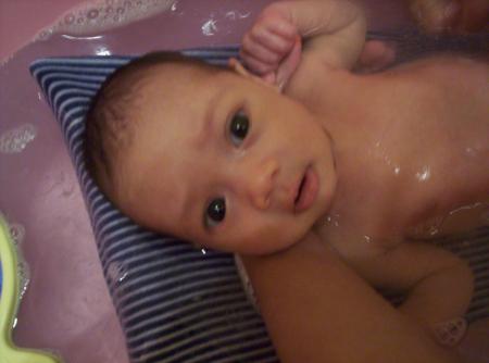 Mon premier Bain..Brrrrrr