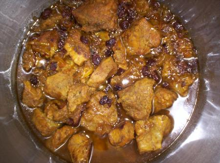 tajine d'agneau aux raisins secs