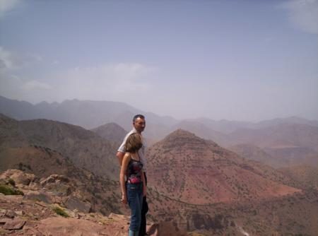 Grand père Ali et maman à Oukaymden.