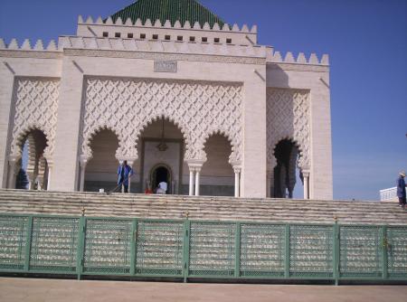 Le mausolé de Mohamed V et de Hassan II à Rabat