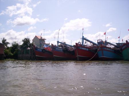Plein de bateaux de peche...