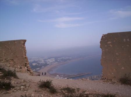Agadir vue de la kasbah.